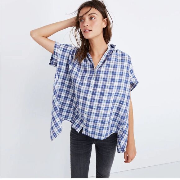 Madewell Central Open Back Shirt XS - Picture 1 of 8